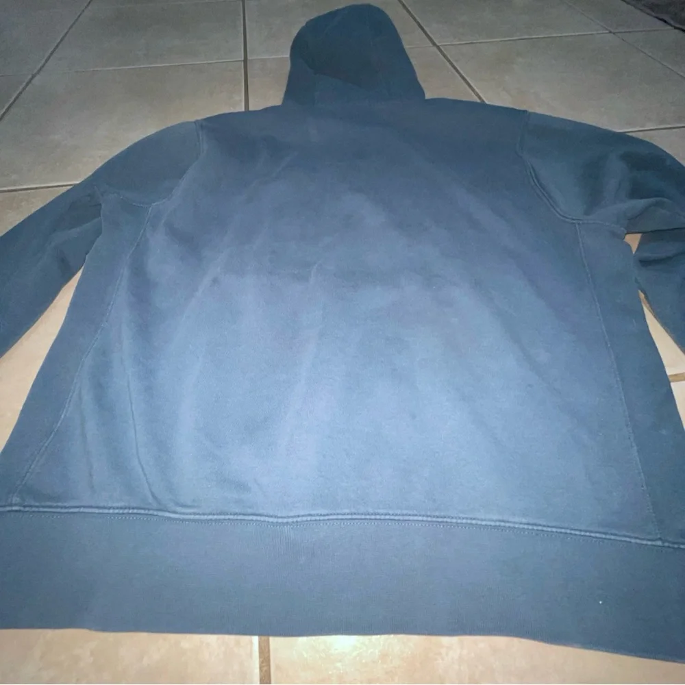 Nike Sweatshirt Hoodie Men's L Sportswear Club Fleece Aqua Blue Drawstring - Picture 6 of 9